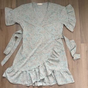 Lovestitch Wrap Dress with Floral Print Size M